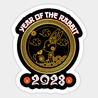 Year Of The Rabbit Happy Lunar Chinese New Year 2023 Sticker